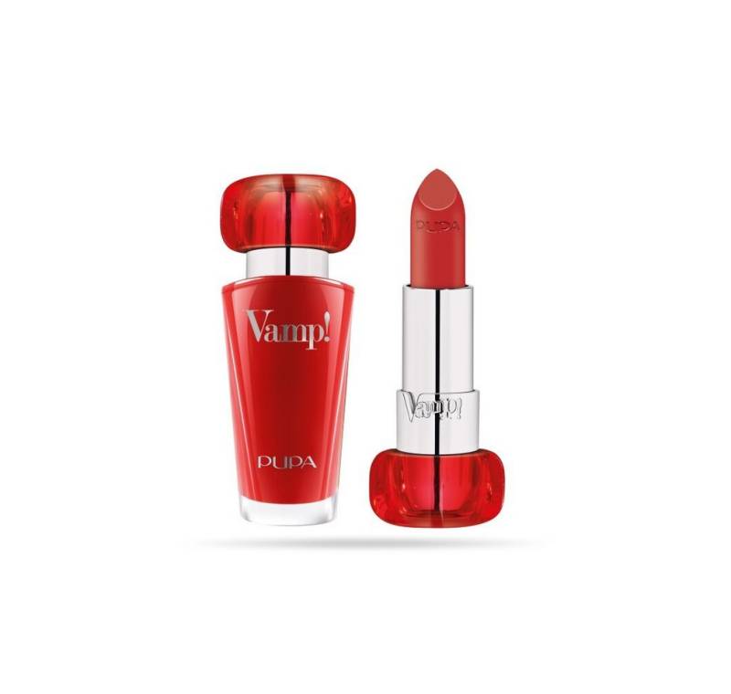 Pupa Lippenstift Vamp! Paraben-Free Volume Cream Lipstick 304 Red Flame 3.5 g von Pupa