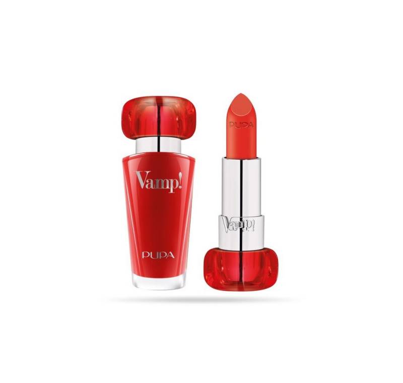 Pupa Lippenstift Vamp! Paraben-Free Volume Cream Lipstick 306 Outstanding Orange 3.5 g von Pupa