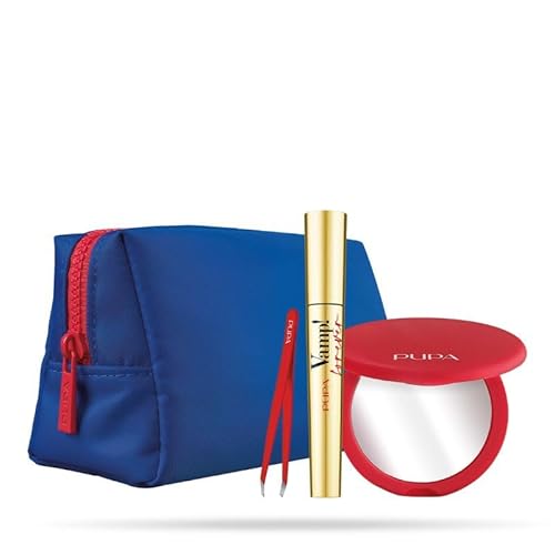 Pupa Milano Mascara Vamp! Forever 111 Black 9 ml mit Spiegel und Augenbrauenpinzette von Pupa