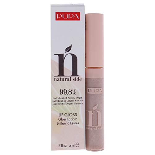 Pupa Milano Natural Side Lipgloss – 001 Light Rose für Frauen 4,8 g Lipgloss von Pupa