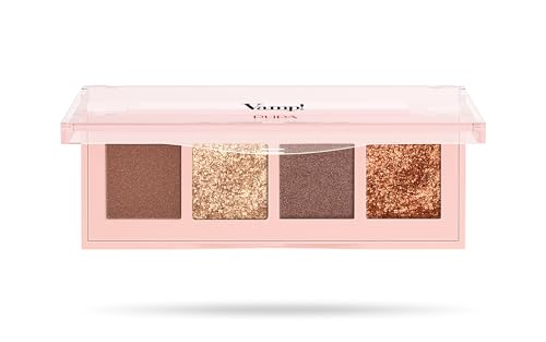 Pupa Palette 4 Eyeshadows Vamp! 002 Gold Bronze - Eine Auswahl an Must-Have-Farben in 6 Variationen und 3 verschiedenen Finishes, um natürliche bis intensive Augen-Make-ups zu kreieren von Pupa
