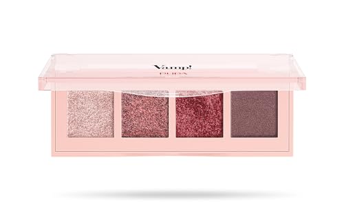 Pupa Palette 4 Eyeshadows Vamp! 003 Pinkish Bronze - Eine Auswahl an Must-Have-Farben in 6 Variationen und 3 verschiedenen Finishes, um natürliche bis intensive Augen-Make-ups zu kreieren von Pupa