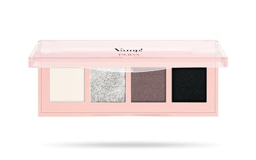 Pupa Vamp! Lidschatten-Palette 005 Intense Smoky - 4 Farben, 3 Finishes, Natürlicher bis Intensiver Augen-Make-up-Look von Pupa