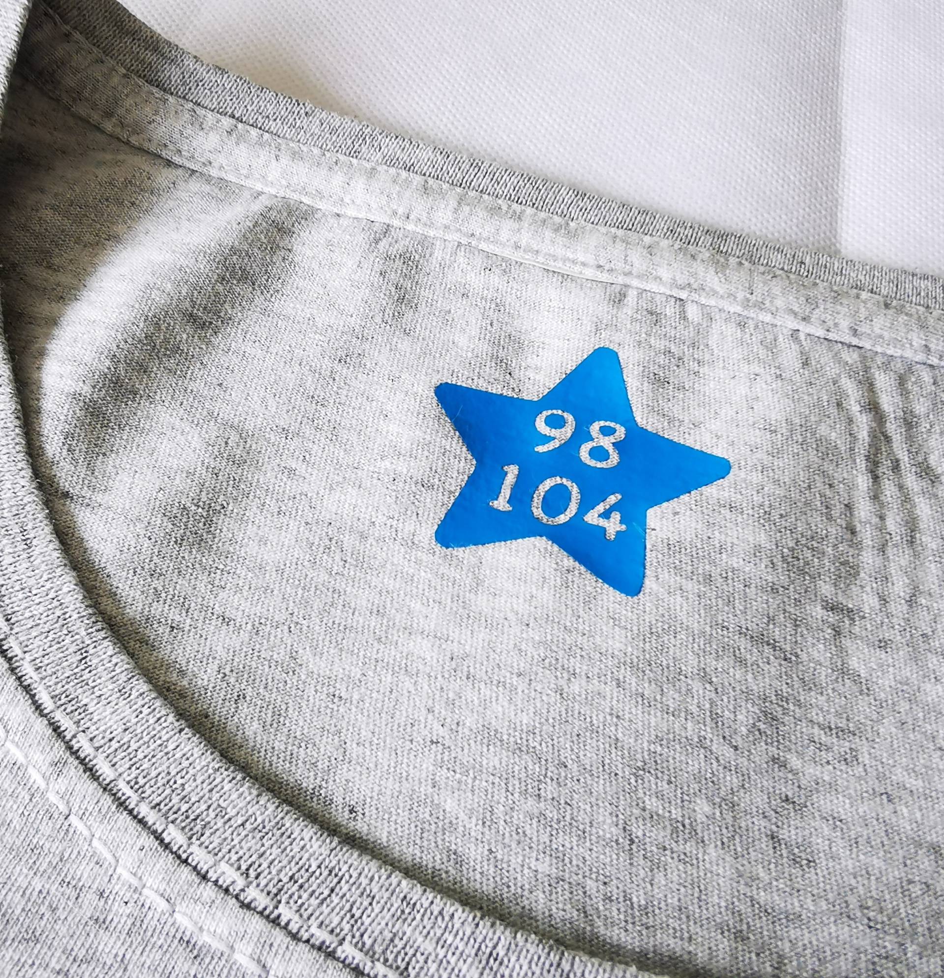 20 Größenetiketten Zum Aufbügeln Sterne Mit Wunschgröße 20 Größenetiketten Zum Aufbügeln Sterne Mit Wunschgröße von PuppilottasHandmade