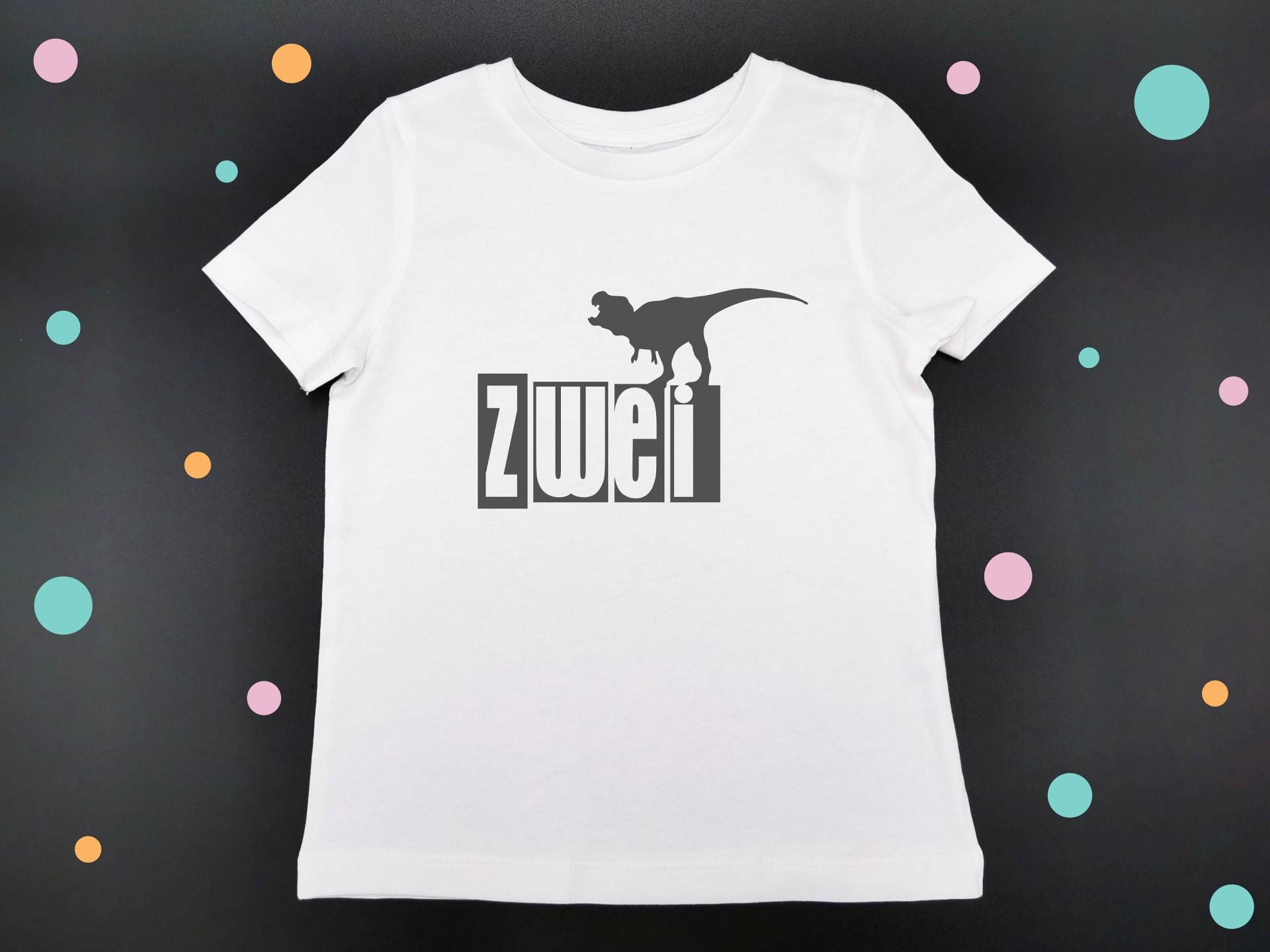 Bügelbild Aufbügler Geburtstag Dino von PuppilottasHandmade