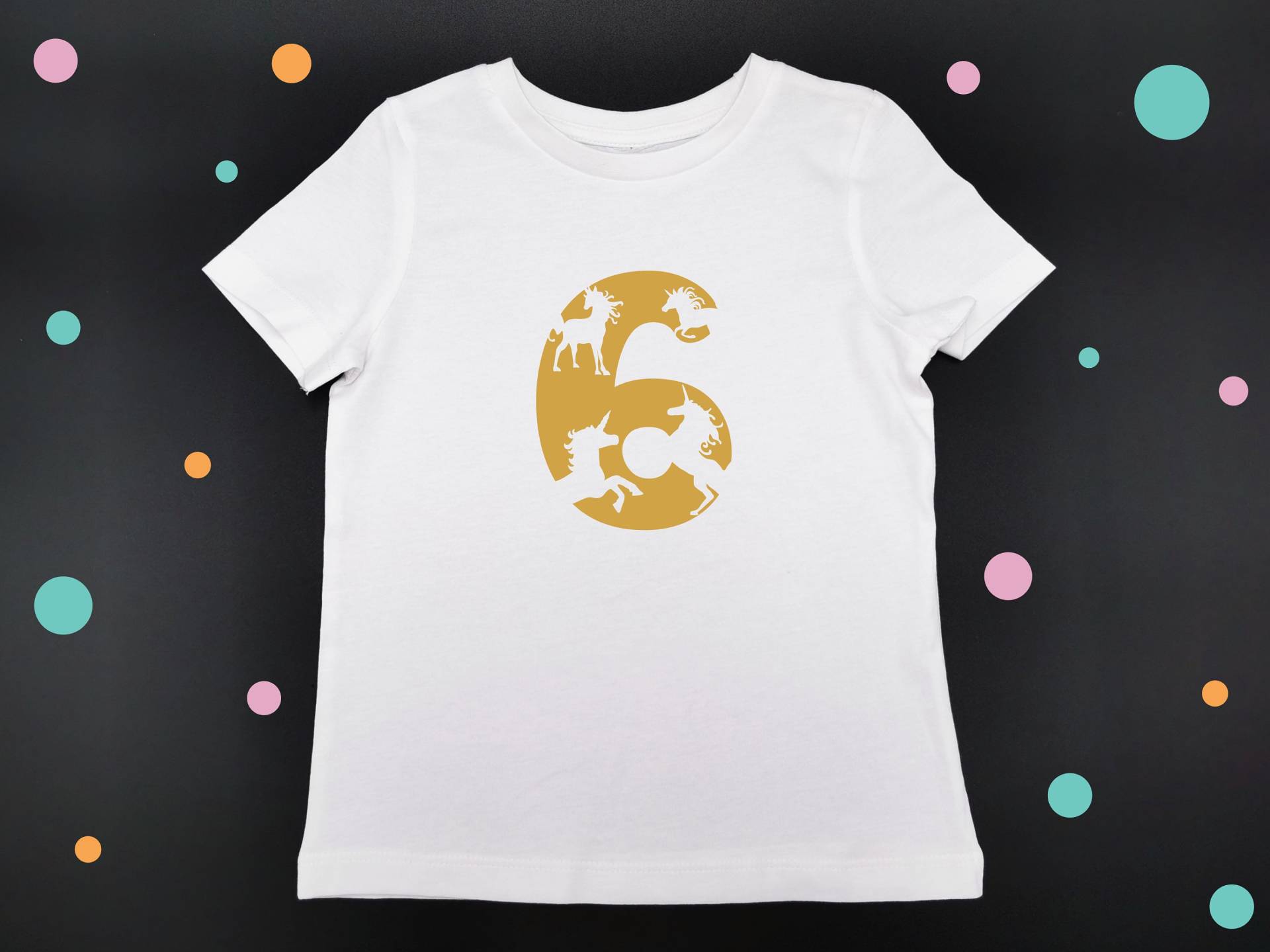 Bügelbild Aufbügler Geburtstag Zahl Mit Einhörnern von PuppilottasHandmade