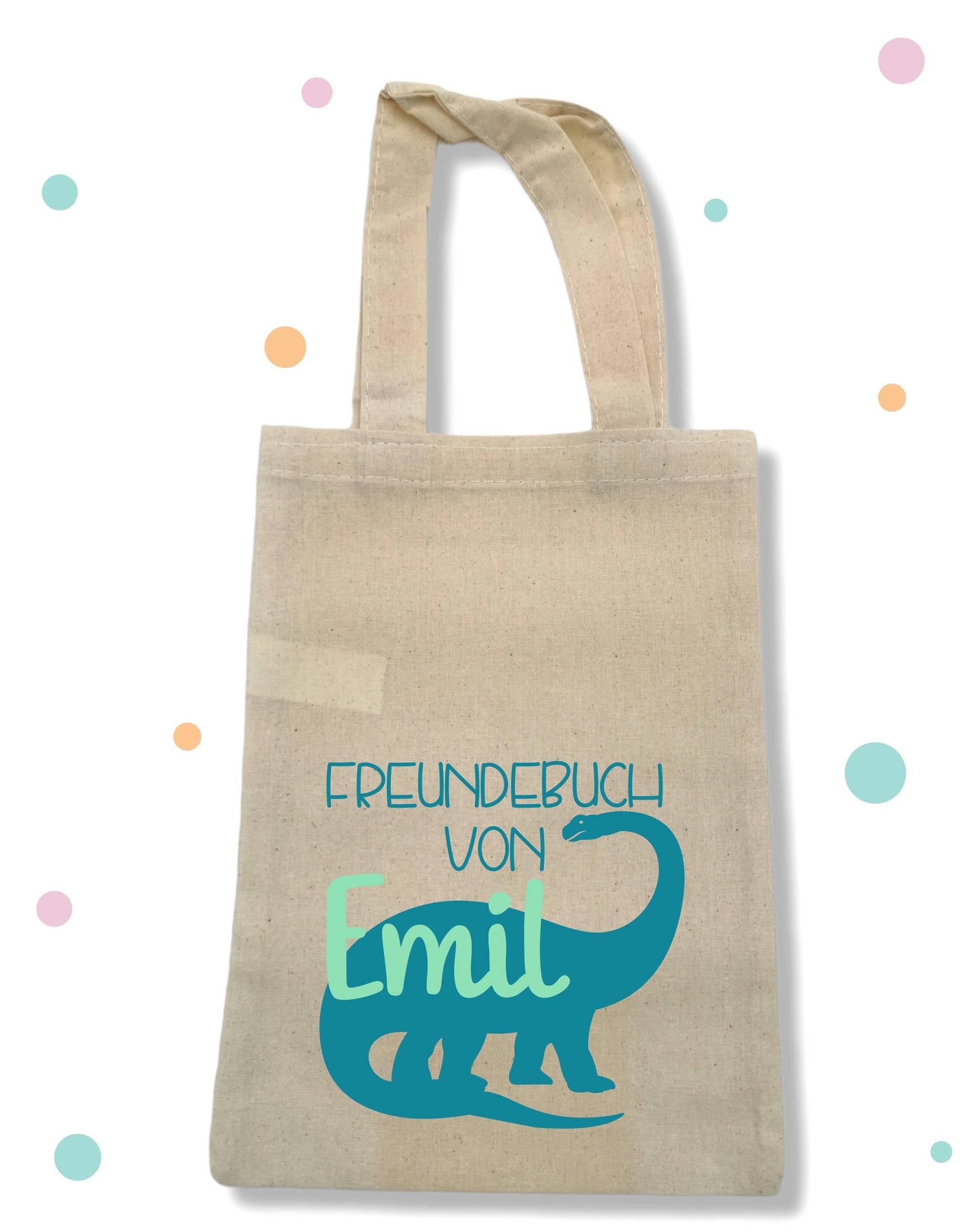 Dino Freundebuch 2Farbig Wunschfarben Mit Namen von PuppilottasHandmade