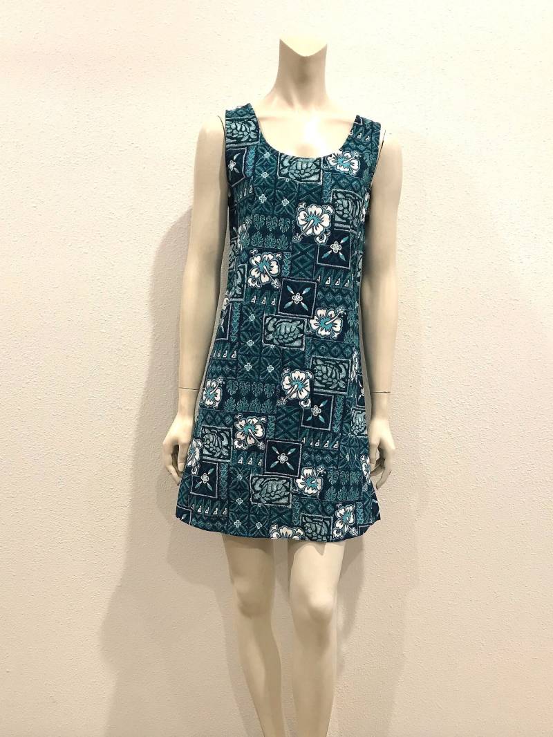 Süßes 90Er Jahre Hawaii Print Kleid, Made in Hawaii-Medium von PupukeaGirlVintage