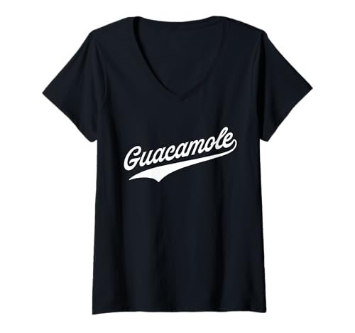 Damen Guacamole T-Shirt mit V-Ausschnitt von Pura Vida Surfer