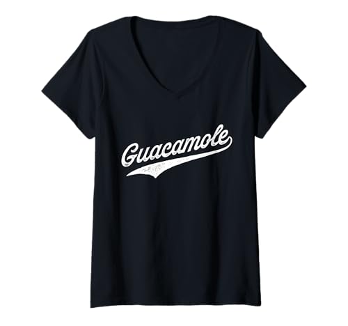 Damen Guacamole T-Shirt mit V-Ausschnitt von Pura Vida Surfer