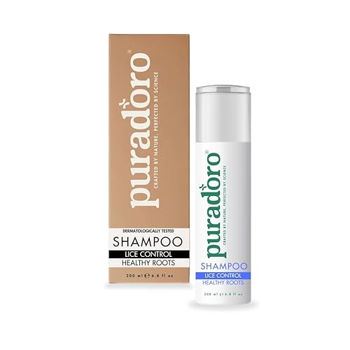 Puradoro Läusekontroll-Shampoo – Natürliche Abwehr gegen Kopfläuse, Nissen & Eier für Kinder & Erwachsene mit Neem, Teebaum & Lavendel, sanft zur Kopfhaut, angereichert mit Kokosöl von Puradoro