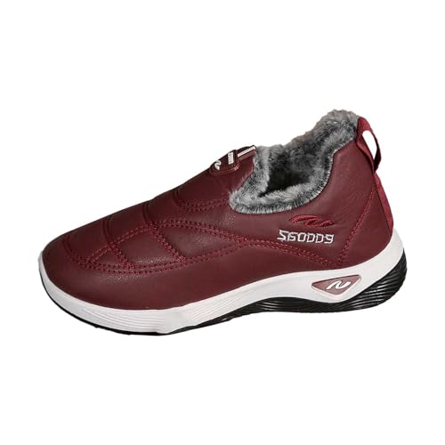 Puramala Damen Mokassins Mit Dicker Sohle - Bequeme Slipper Aus Wildleder-Optik Mit Ziernaht | Lässige Halbschuhe Für Frühling Und Herbst von Puramala