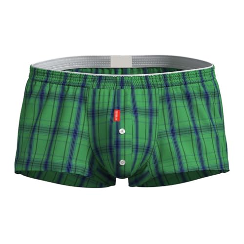 Puramala Herren Boxershorts aus Baumwolle im Mehrpack - Weite Web-Boxershorts mit Kariertem Muster | Bequeme Unterhosen mit Eingriff von Puramala