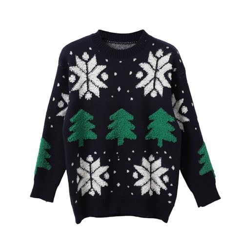 Weihnachtspullover Damen Winter Ugly Sweater Christmas Langarm Hässlicher Weihnachtspullover Sweatshirt Christmas Hässliche Weihnachtspullover Oberteile Rundhals Damen Weihnachtspullover Warme von Puramala