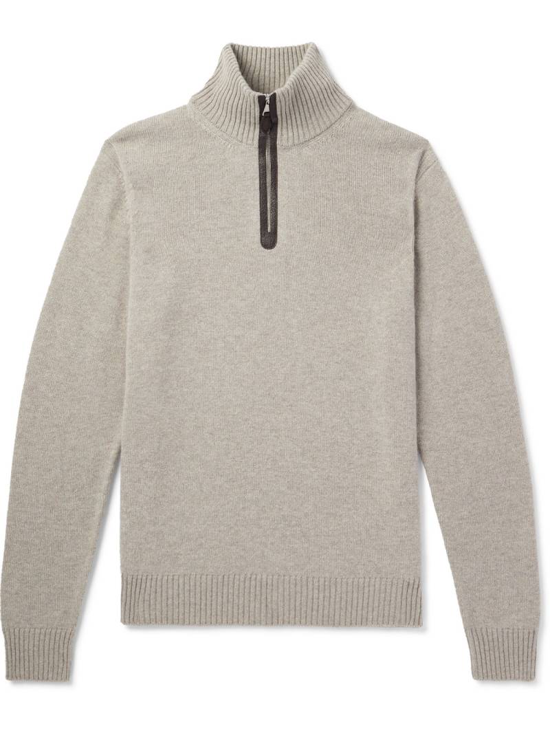 Purdey - Cashmere Zip-Up Sweater - Men - Neutrals - XL von Purdey