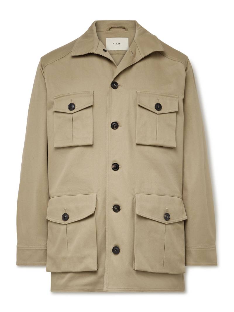 Purdey - Roxburgh Cotton-Twill Jacket - Men - Neutrals - L von Purdey