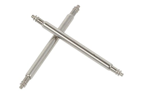 PUREgrey 2 x Federsteg 18mm x 1,5 Durchmesser Edelstahl von PUREgrey