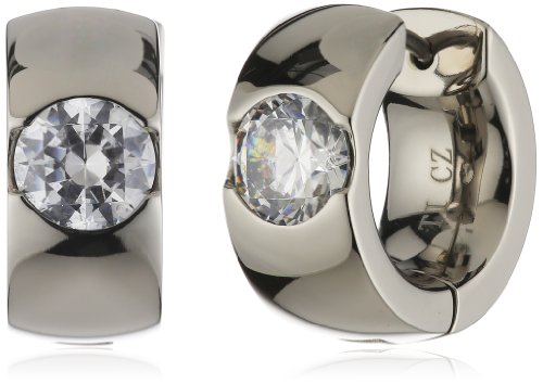 Pure Grey Damen-Creolen Titan weiß 15-HETJE-3014 von PUREgrey