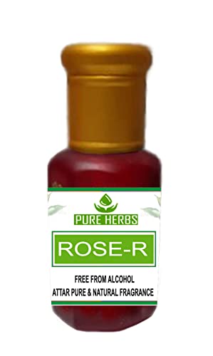 Pure Herbs Rose - R ATTAR Alkoholfrei, Unisex, geeignet für Anlässe und den täglichen Gebrauch, Duft (10 ml) von Pure Herbs