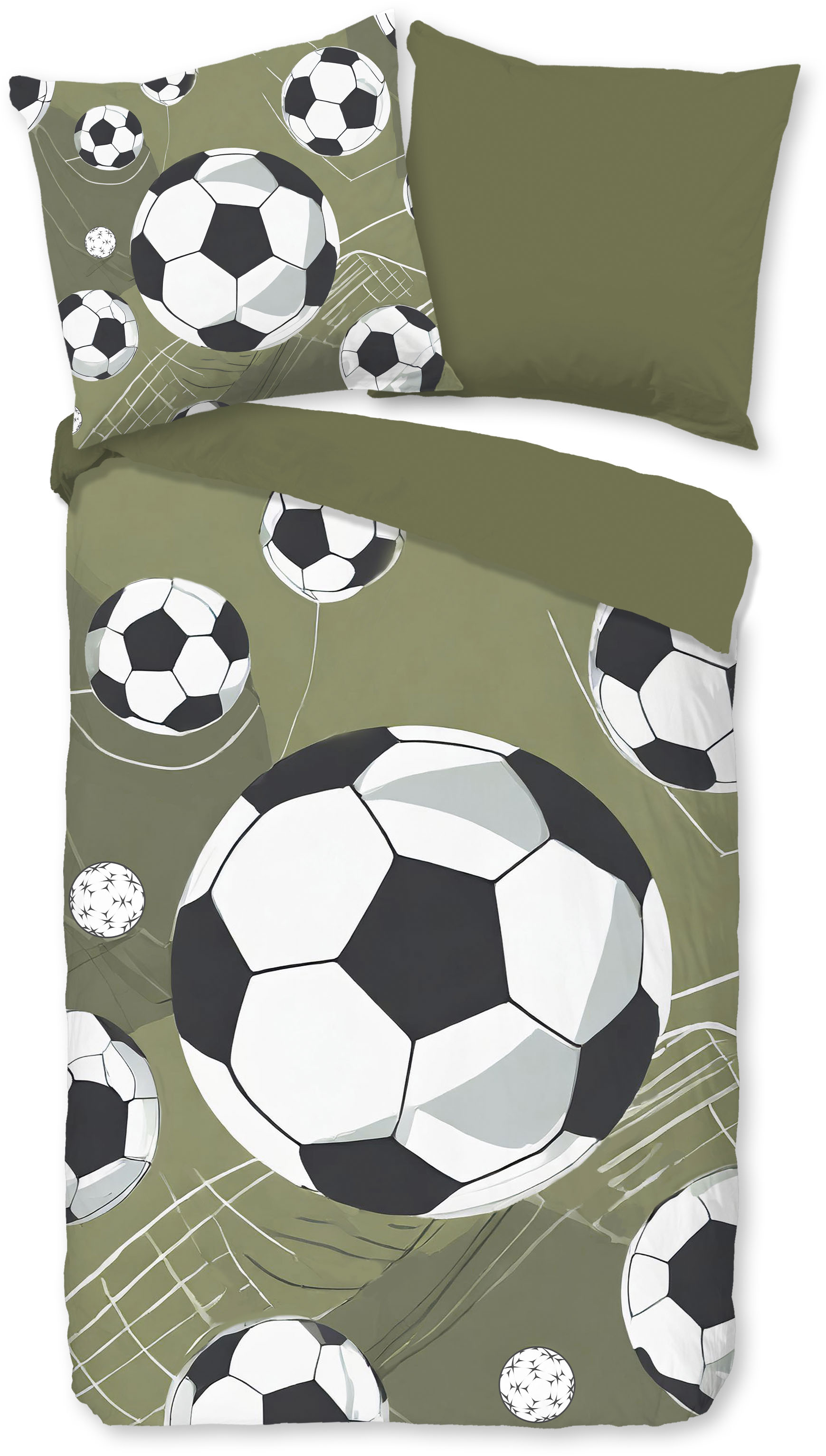 PURE luxury collection Kinderbettwäsche "Daan", Mikrofaser, 135x200, 2 Teilig, Wendeoptik, Kind, Junge, Fußball PURE luxury collection Kinderbettwäsche "Daan", Mikrofaser, 135x200, 2 Teilig, Wendeoptik, Kind, Junge, Fußball von Pure Luxury Collection