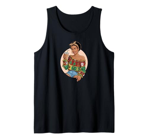 Girl Empowered Afro Black Queen African Women Coffee Late Tank Top Girl Empowered Afro Black Queen African Women Coffee Late Tank Top von Pure Melanin DearPrint