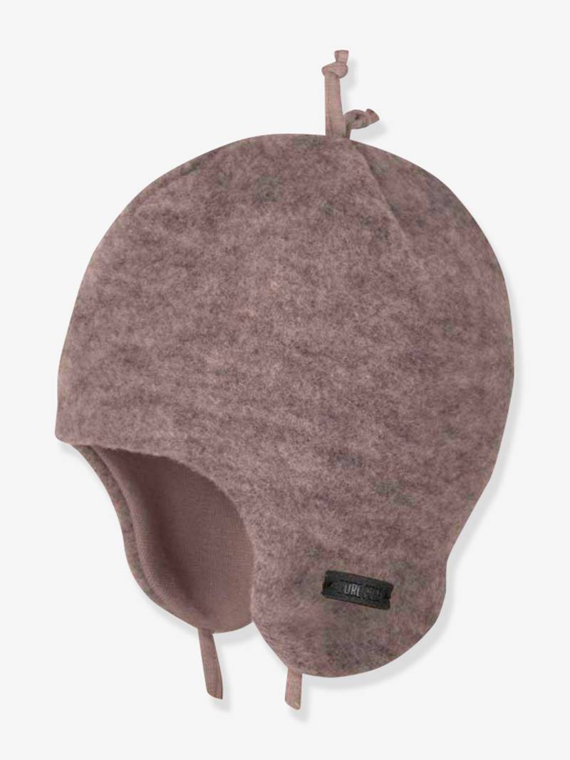 Bindemütze Mädchen Baby PURE PURE by Bauer aus Merinowolle  meliert von Pure Pure By Bauer