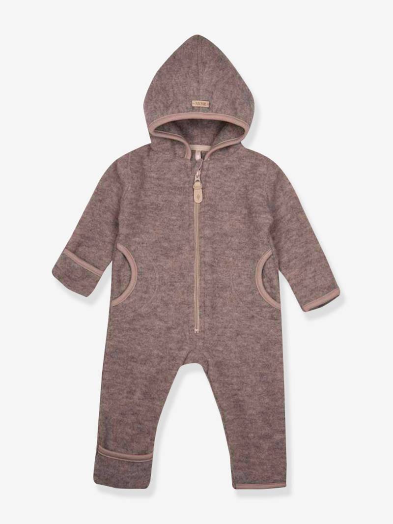 Fleece-Overall Baby mit Kapuze PURE PURE by Bauer aus Merinowolle meliert Fleece-Overall Baby mit Kapuze PURE PURE by Bauer aus Merinowolle meliert von Pure Pure By Bauer