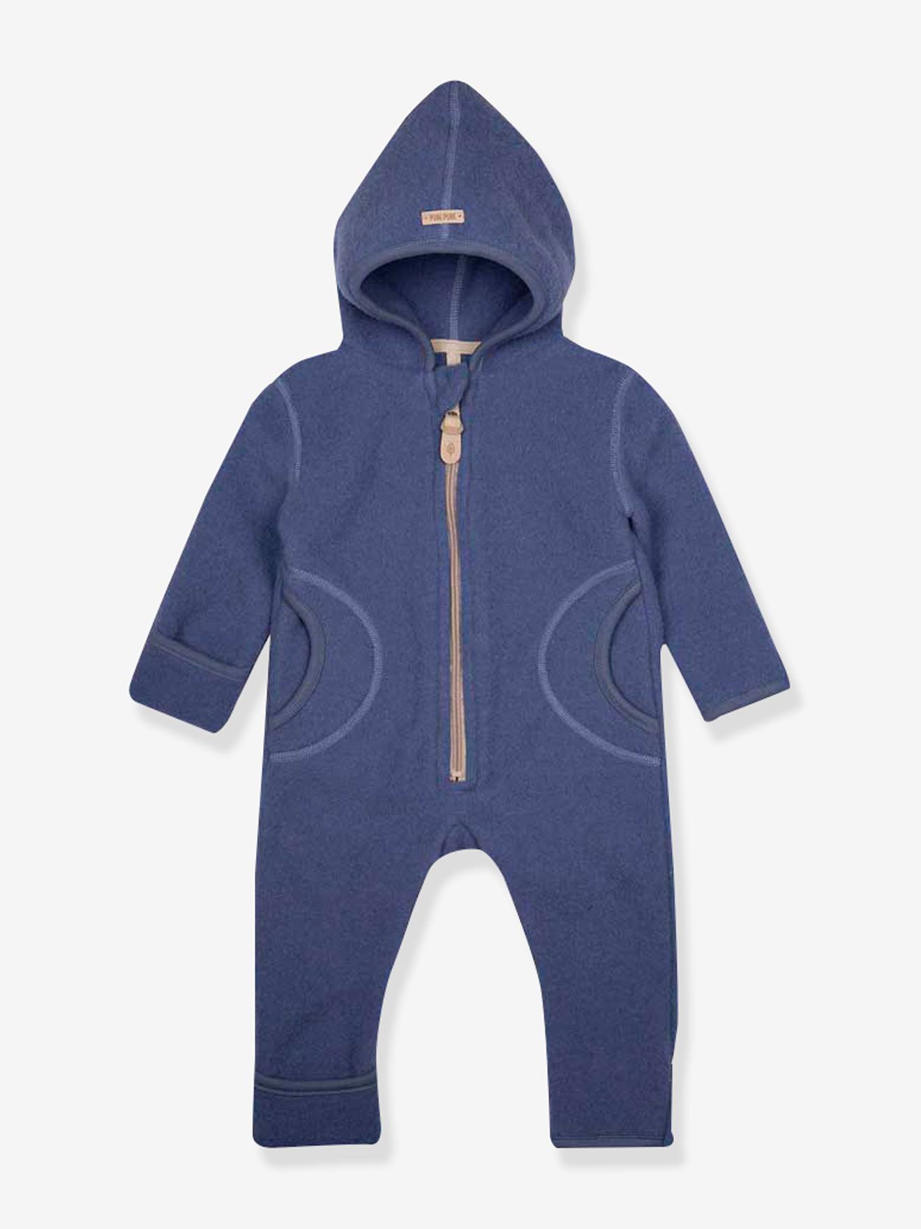 Fleece-Overall Baby mit Kapuze PURE PURE by Bauer aus Merinowolle Fleece-Overall Baby mit Kapuze PURE PURE by Bauer aus Merinowolle von Pure Pure By Bauer