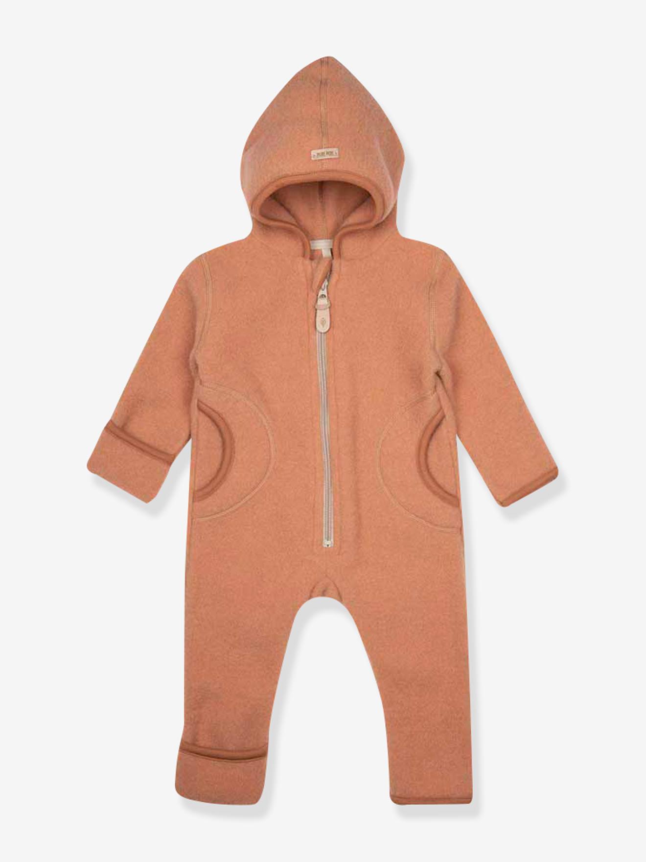 Fleece-Overall Baby mit Kapuze PURE PURE by Bauer aus Merinowolle Fleece-Overall Baby mit Kapuze PURE PURE by Bauer aus Merinowolle von Pure Pure By Bauer