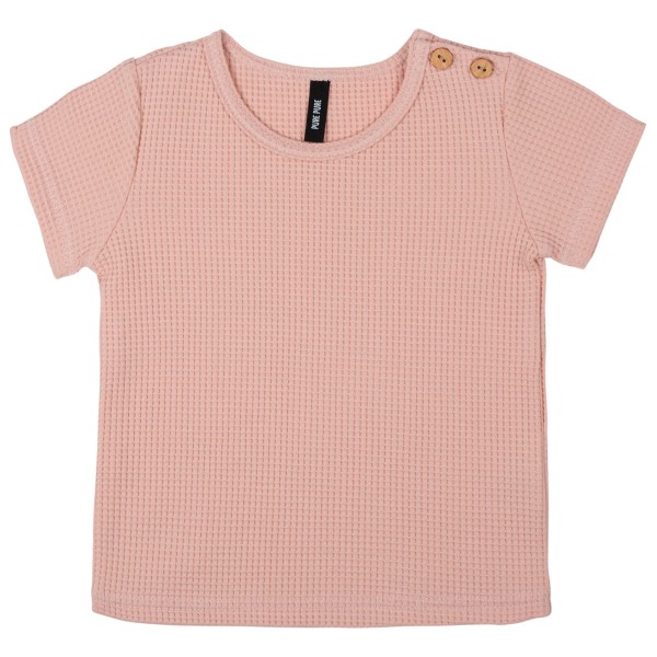 Pure Pure - Baby's T-Shirt Waffle - T-Shirt Gr 74 rosa von Pure Pure