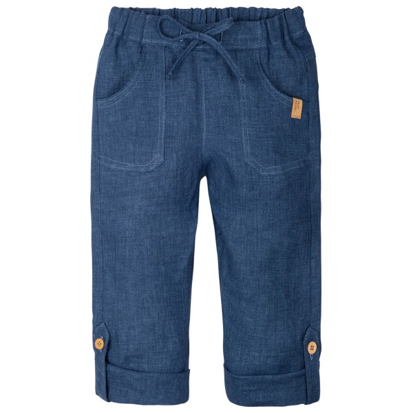 Pure Pure - Kid's Hose Leinen mit Taschen - Freizeithose Gr 86 blau von Pure Pure