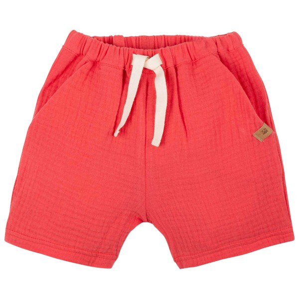 Pure Pure - Kid's Mini-Shorts Mull Uni - Shorts Gr 98 rot von Pure Pure