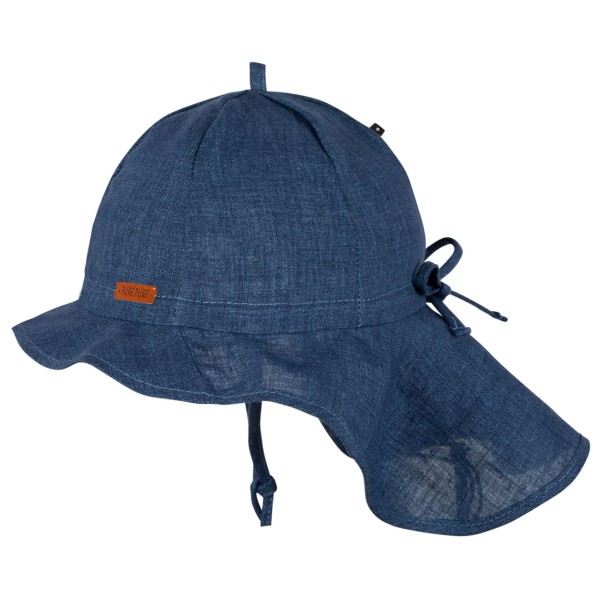 Pure Pure - Kid's Nackenschutz Leinen - Cap Gr 47 cm blau von Pure Pure