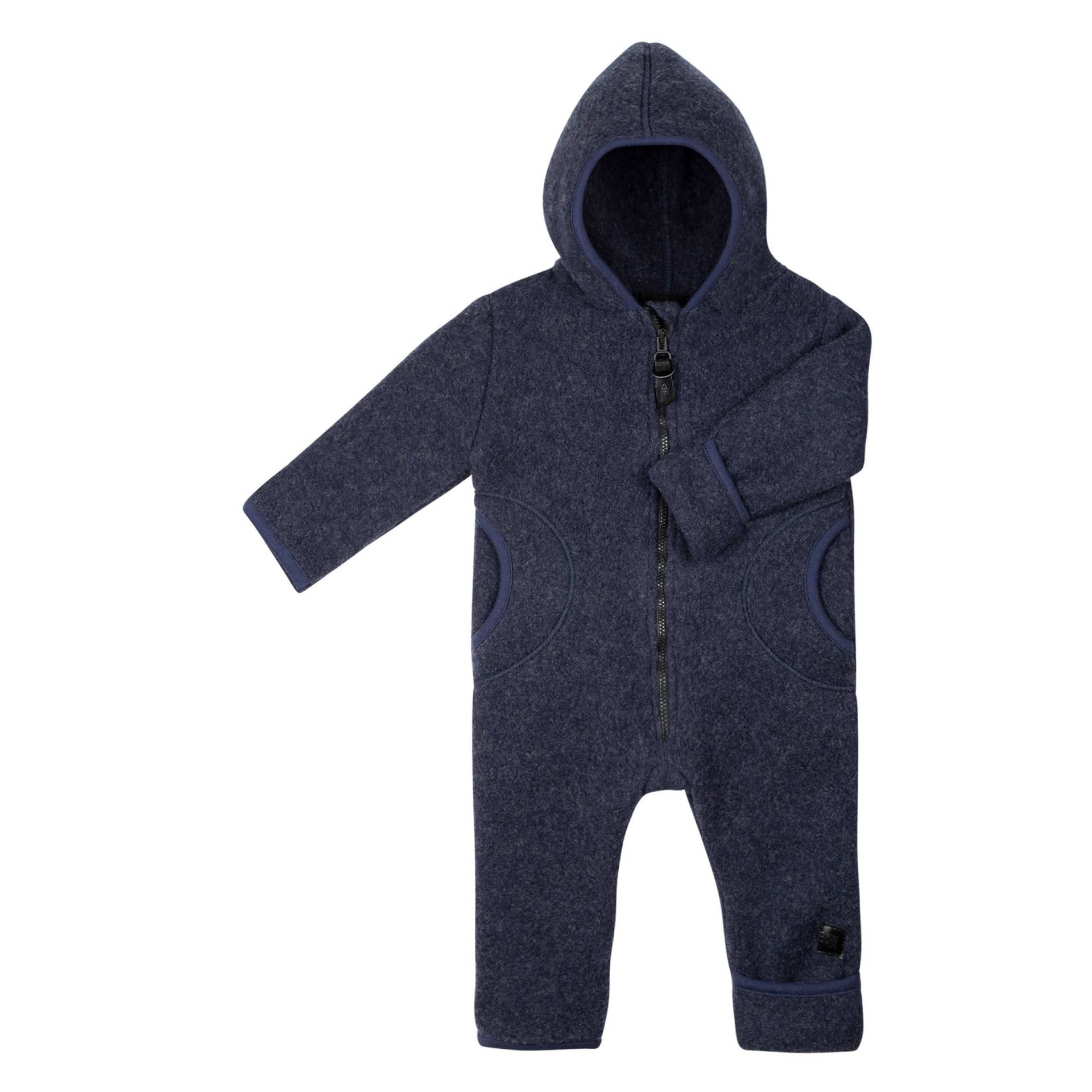 Pure Pure Wollfleece-Overall mit Kapuze und Klappbündchen Merinowolle von Pure Pure