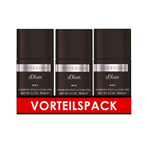 s.Oliver® Superior Men IVorteilspack Deo Stick - ausdrucksvoll & maskulin | 3x 75g von Pure Sense