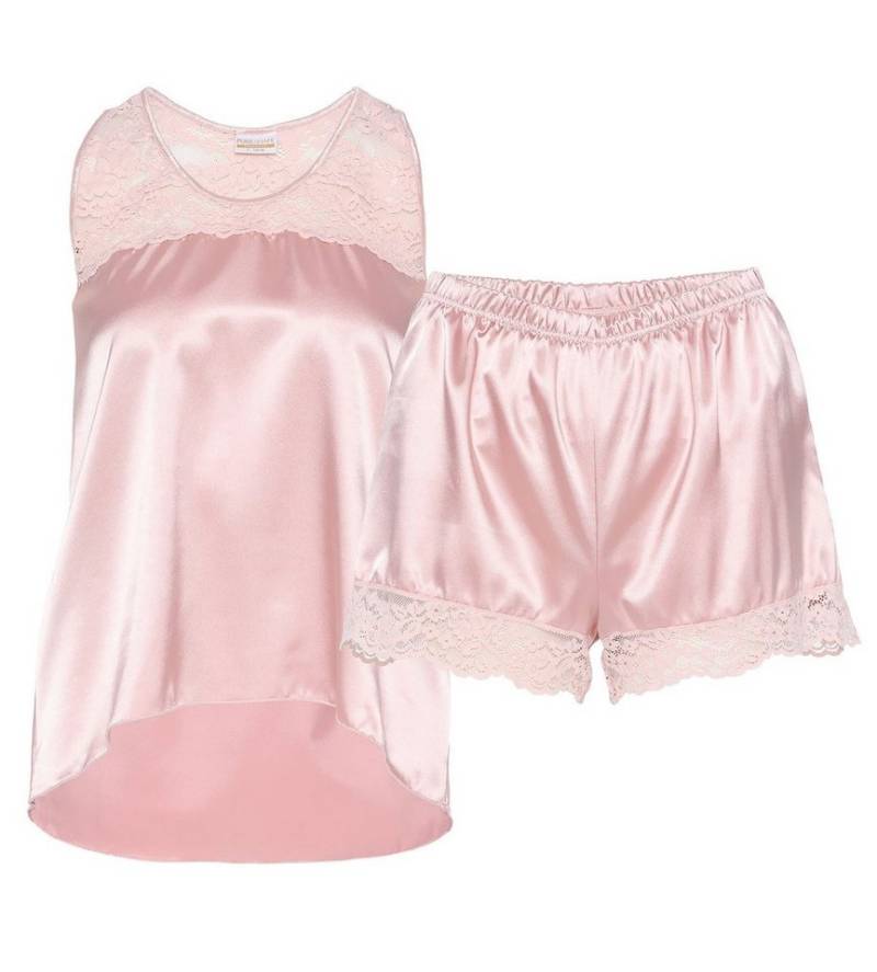 Pure Shape Pyjama Top & Shorty elastisch (Set, 2-teilig) mit Spitzeneinsatz von Pure Shape