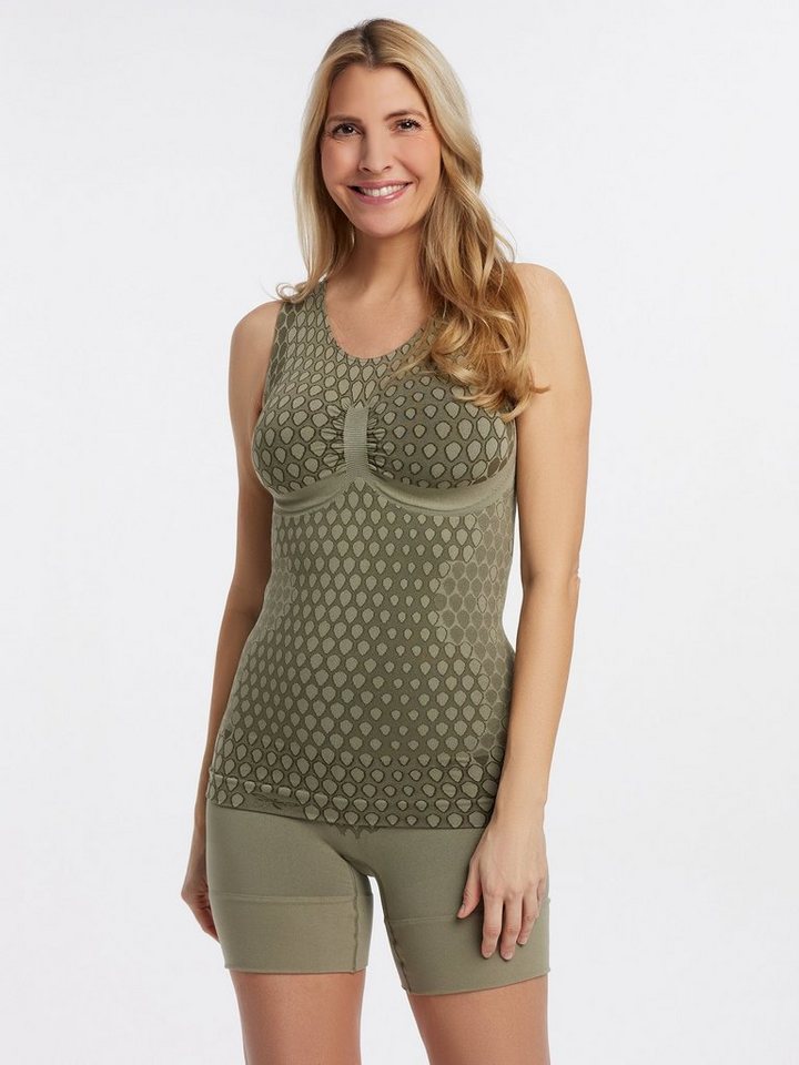 Pure Shape Spitzenbluse Form-Unterhemd elastisch im Reptil-Design von Pure Shape