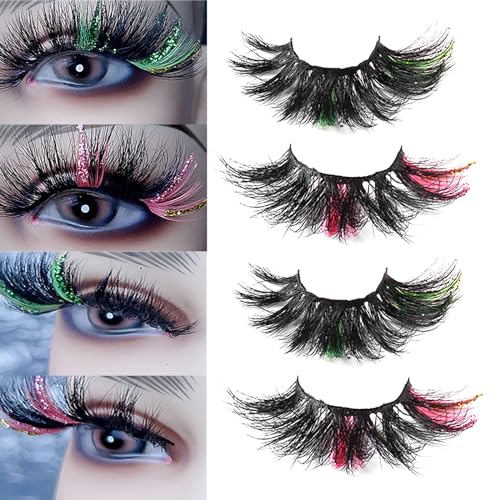 Fake Lashes Falsche Wimpern Extensions Set, Pure Vie 2Pare Künstliche Wimpern mit Glitzer Lidschatten Wiederverwendbar 3D Natürliche Curl Cat Eye Cluster Manga Lashes für Girl Frauen Hochzeit Make Up Fake Lashes Falsche Wimpern Extensions Set, Pure Vie 2Pare Künstliche Wimpern mit Glitzer Lidschatten Wiederverwendbar 3D Natürliche Curl Cat Eye Cluster Manga Lashes für Girl Frauen Hochzeit Make Up von Pure Vie