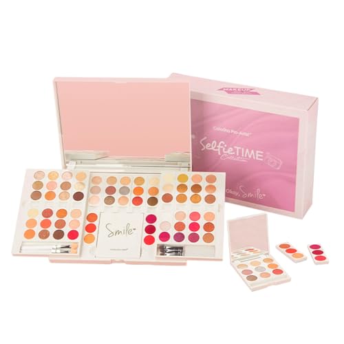 Pure Vie Lidschatten Palette Bunt, 69farben Eyeshadow Palette Nudetöne Glitzer Lidschatten Liedschatenpalete, Matte Glitter Nude Eyeshadow Make-up Sets Glitzer Schminke für Mädchen Frauen von Pure Vie