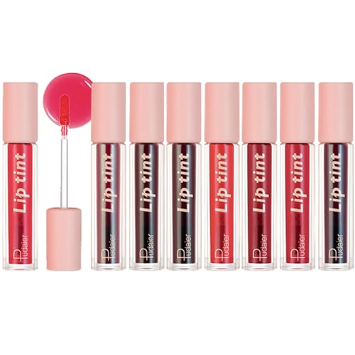 Pure Vie Lipgloss Lippenstift Set 8Colors Lipliner Lip Tint Set Wasserdicht Langlebig Beauty Liquid Lipstick Lip Makeup Cosmetics Hochpigmentiert Schönheits Skosmetik für Frauen Mädchen Geschenk von Pure Vie