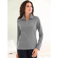 Witt Weiden Damen Poloshirt grau-meliert von Witt