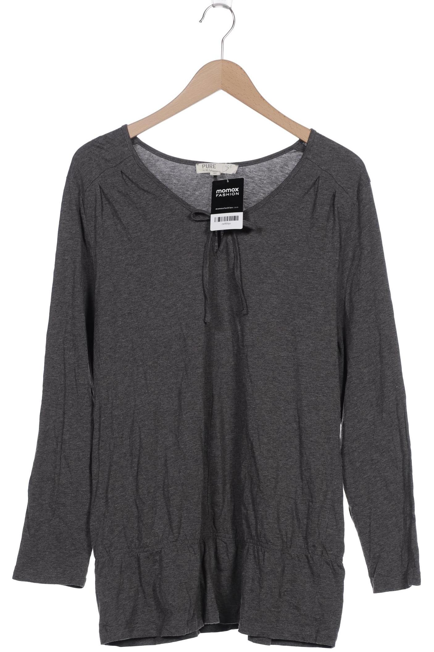 Pure by Ulla Popken Damen Langarmshirt, grau von Pure by Ulla Popken