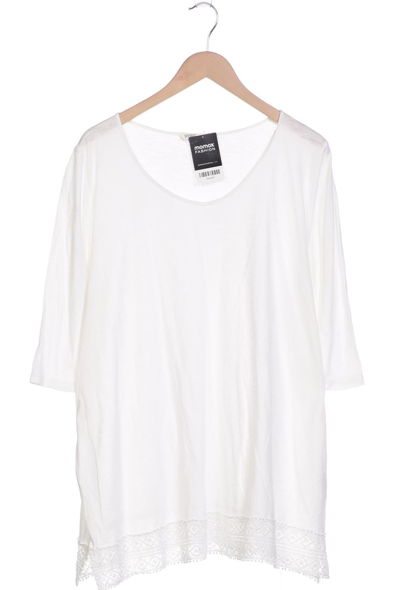 Pure by Ulla Popken Damen Langarmshirt, weiß von Pure by Ulla Popken