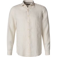 PURE Herren Hemd beige Leinen von Pure