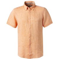 PURE Herren Kurzarmhemd orange Leinen von Pure