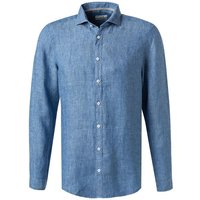 PURE Herren Hemd blau Leinen von Pure