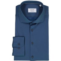 PURE Herren Hemd blau Mikrofaser von Pure