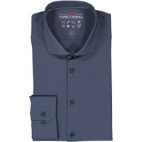 PURE Herren Hemd blau Mikrofaser von Pure