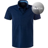 PURE Herren Polo-Shirt blau Funktionsmaterial von Pure