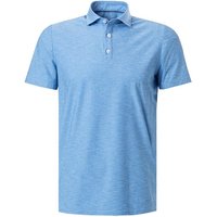 PURE Herren Polo-Shirt blau Funktionsmaterial von Pure